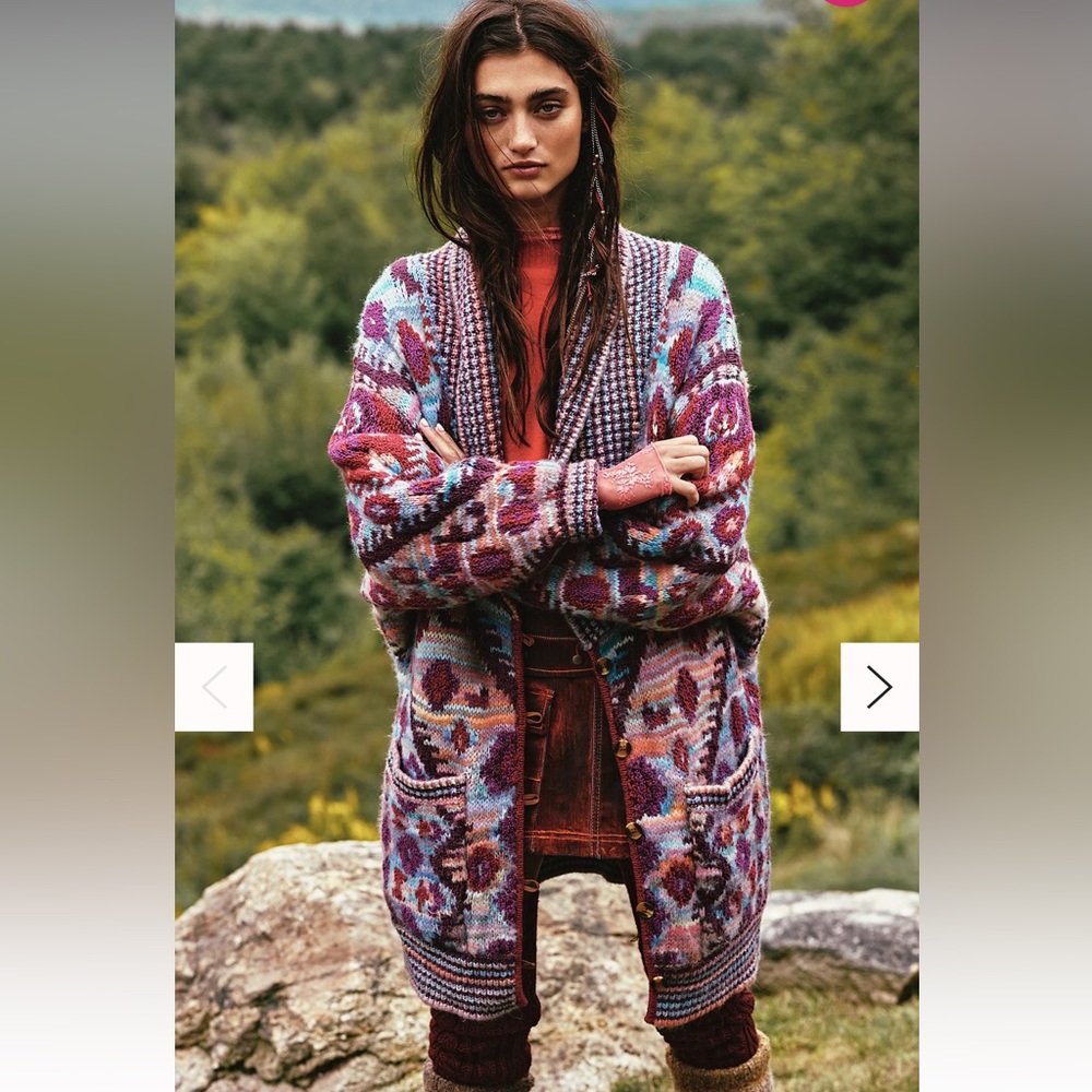 Free People Home on the Range Cardi XS